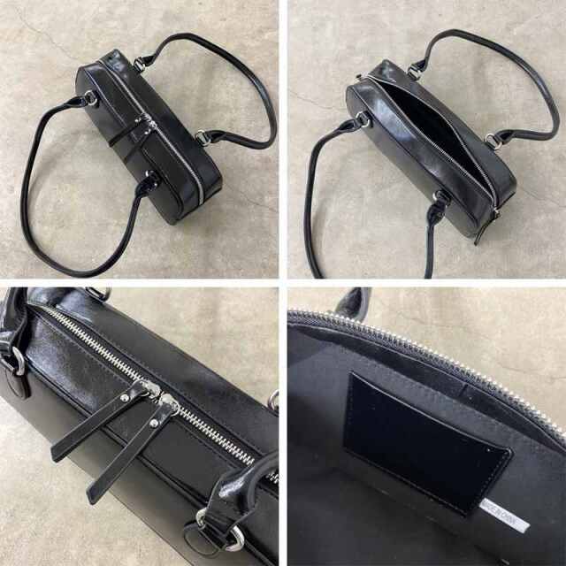 リボンチャーム付きハンドバッグ