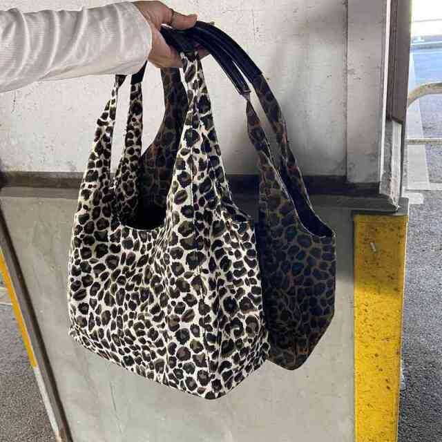 ヒョウ柄トートバッグ