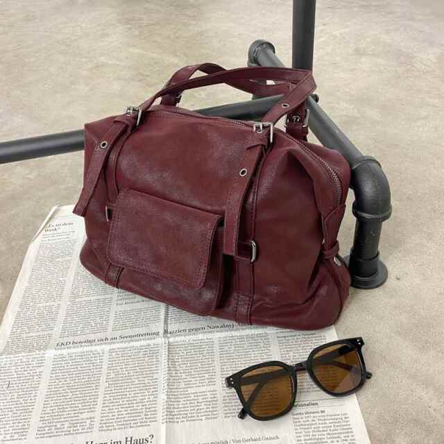 non-hedge 合成皮革ボストンバッグ|TiMTiMオンラインストア|レディース