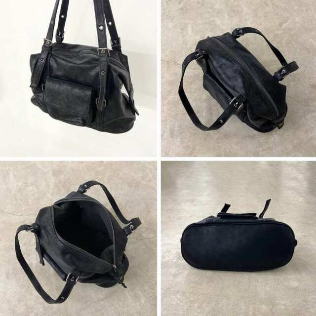 合成皮革ボストンバッグ