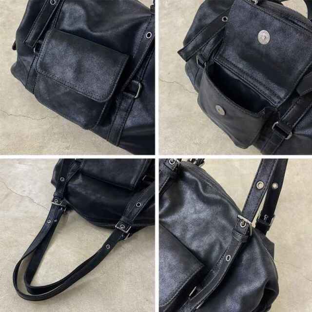 合成皮革ボストンバッグ