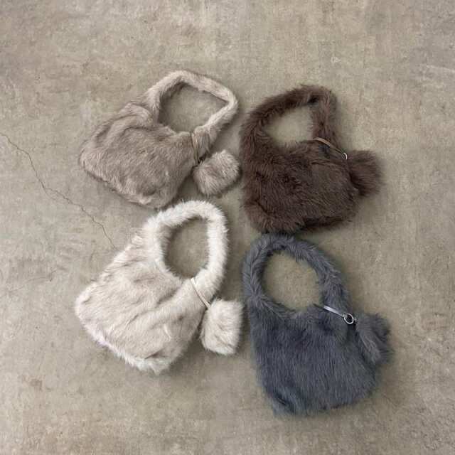 non-hedge フェイクファーポーチ付きバッグ|TiMTiMオンラインストア