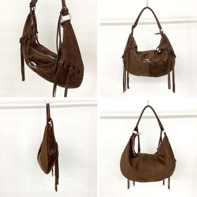 フェイクスウェードフリンジバッグ