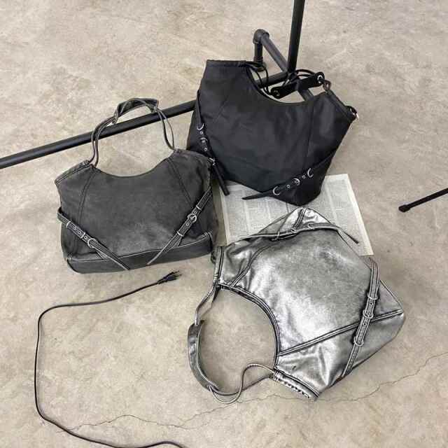 ソフト合成皮革ムラトートバッグ