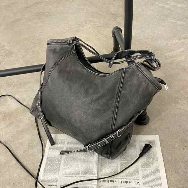 ソフト合成皮革ムラトートバッグ