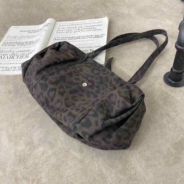 ヒョウ柄ボストンバッグ