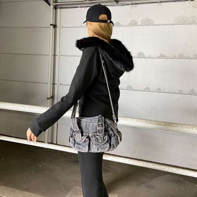 デニムミニバッグ
