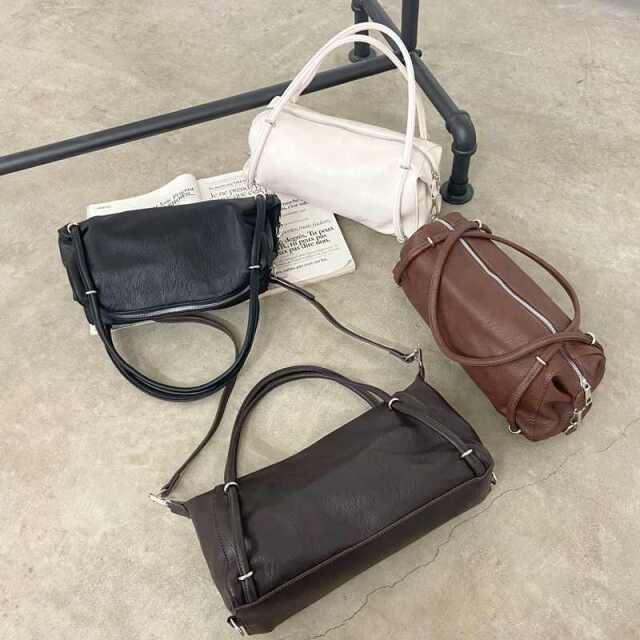 スクエア2WAYボストンバッグ