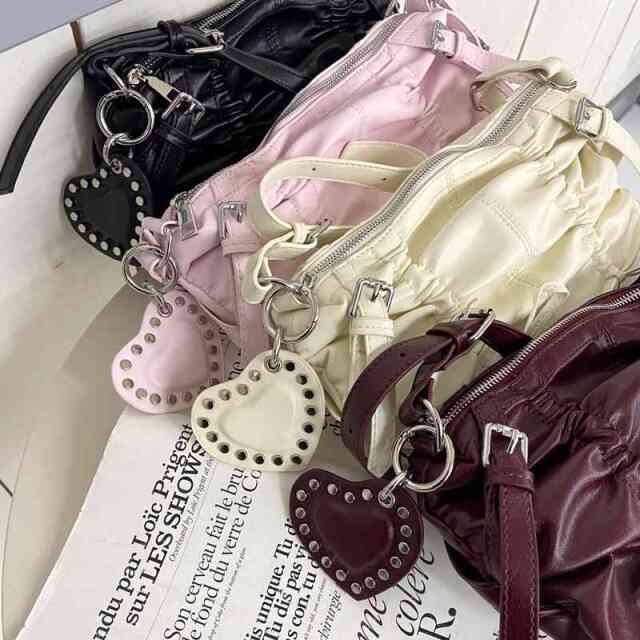 ドロストハートチャーム付きバッグ