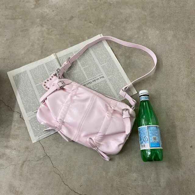 ドロストハートチャーム付きバッグ