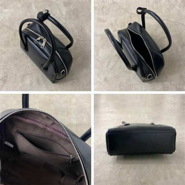 チャーム付きミニボストンバッグ