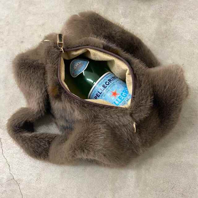 ファーハンドバッグ