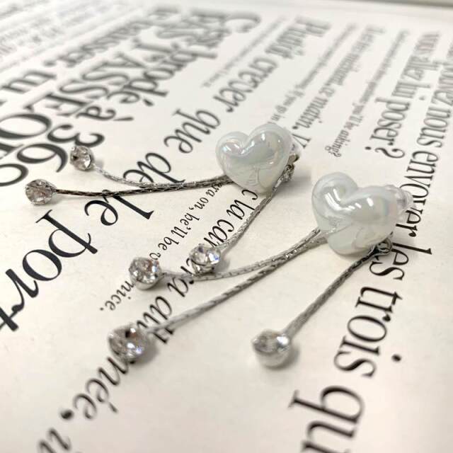 パールハートピアス