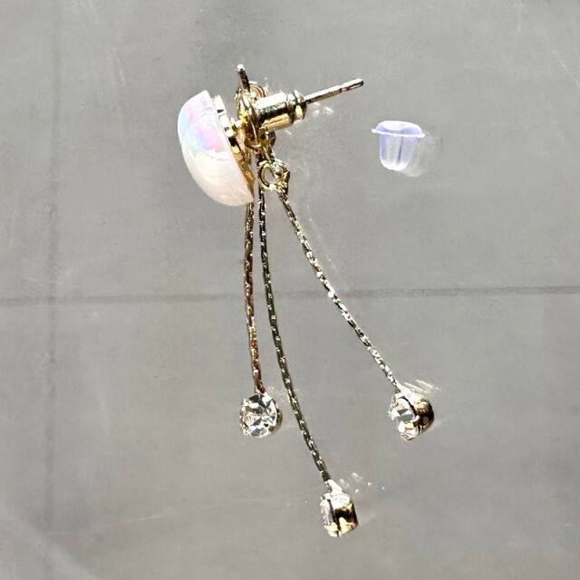 パールハートピアス