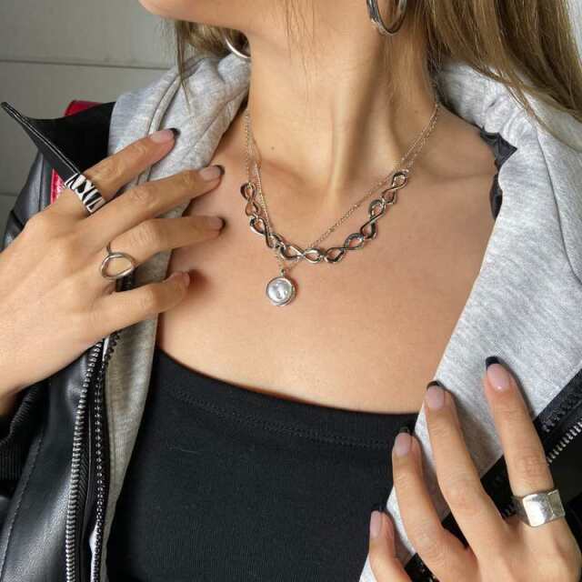 2連パールネックレス