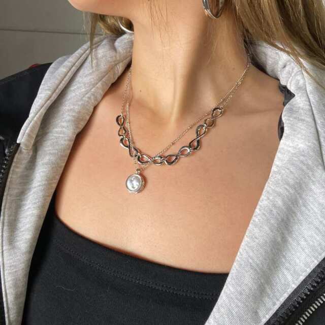 2連パールネックレス