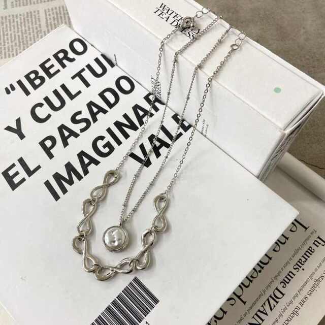 2連パールネックレス