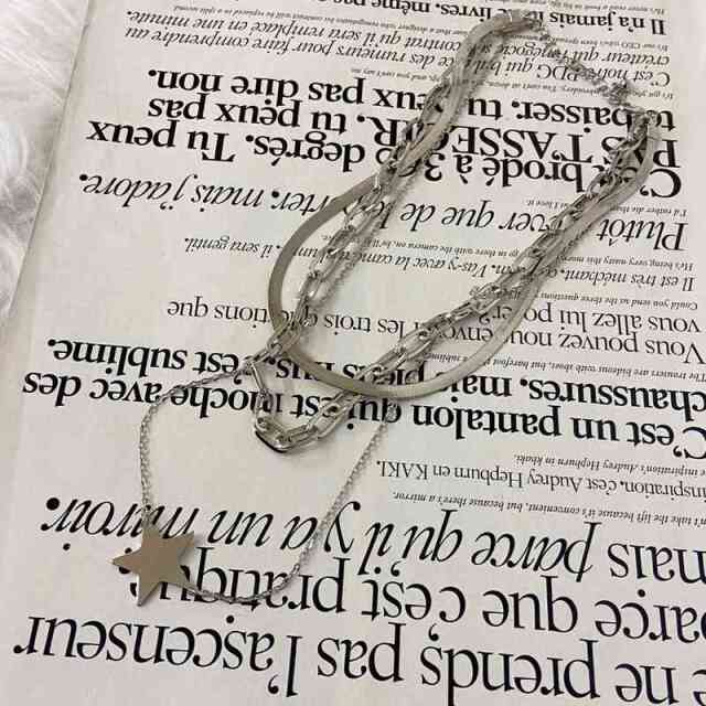 スター3連ネックレス