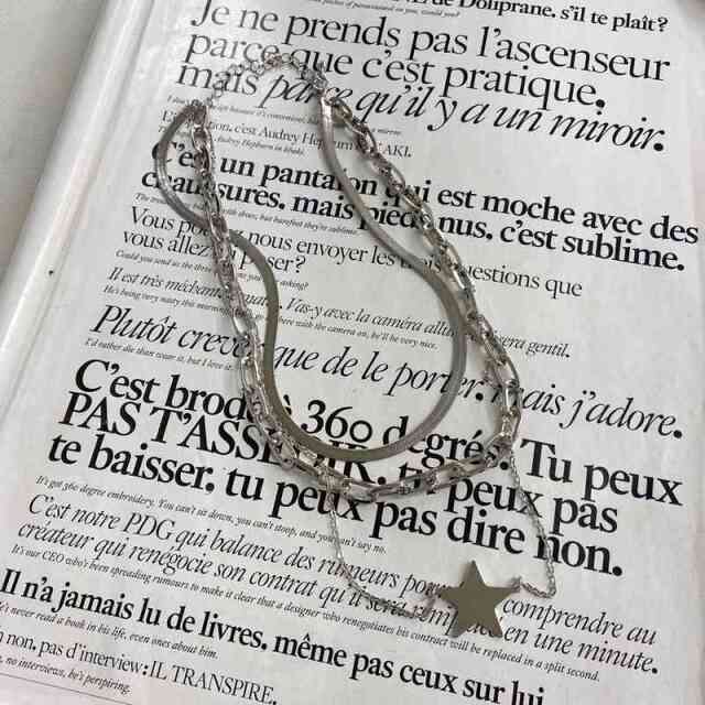 スター3連ネックレス