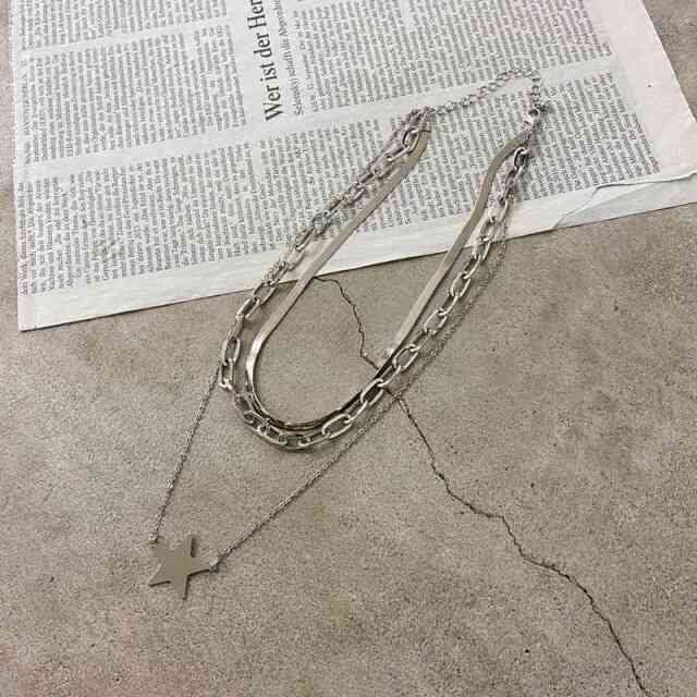 スター3連ネックレス