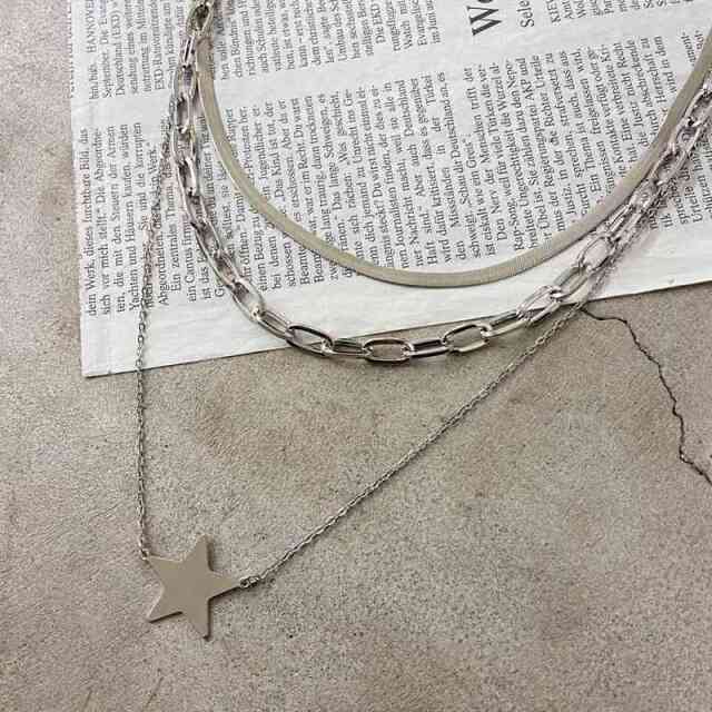 スター3連ネックレス