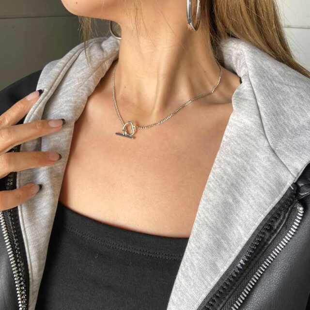 ハート3連ネックレス