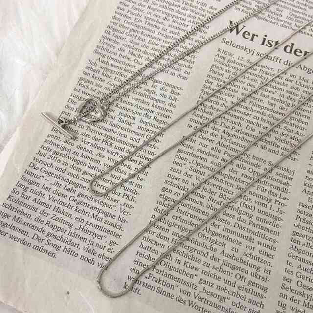 ハート3連ネックレス