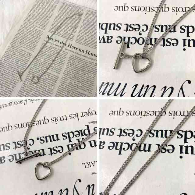 ハート3連ネックレス