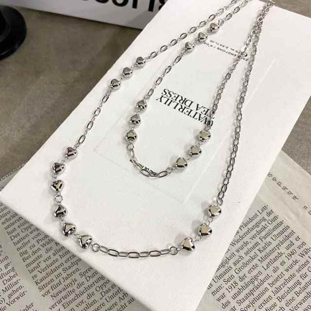 ハートチェーンネックレス