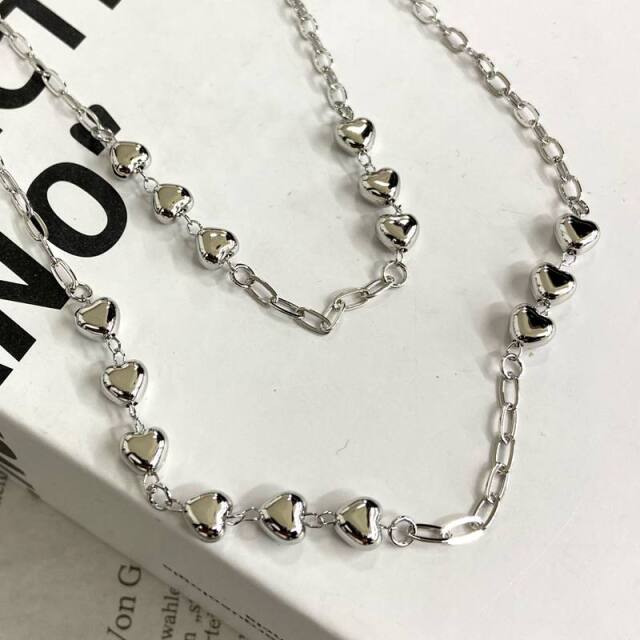 ハートチェーンネックレス