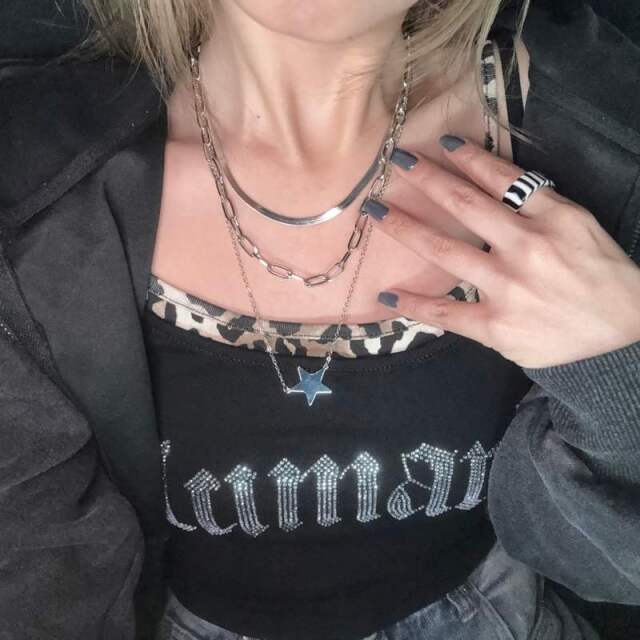 スター3連ネックレス