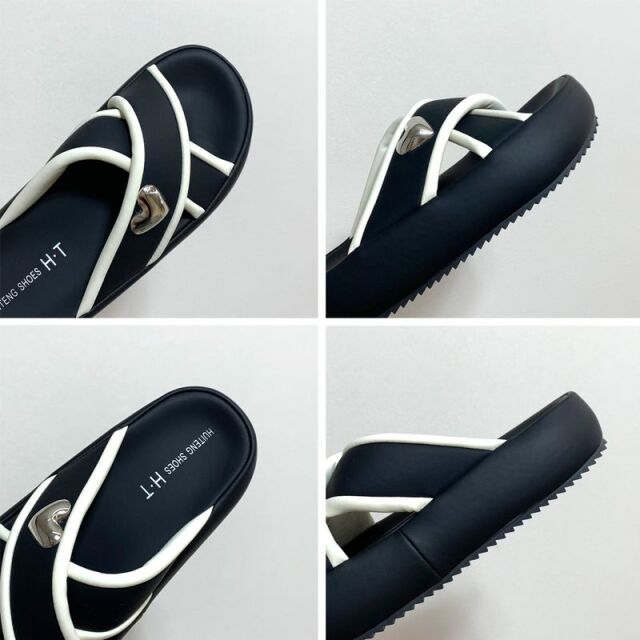 ハートクロスフラットサンダル