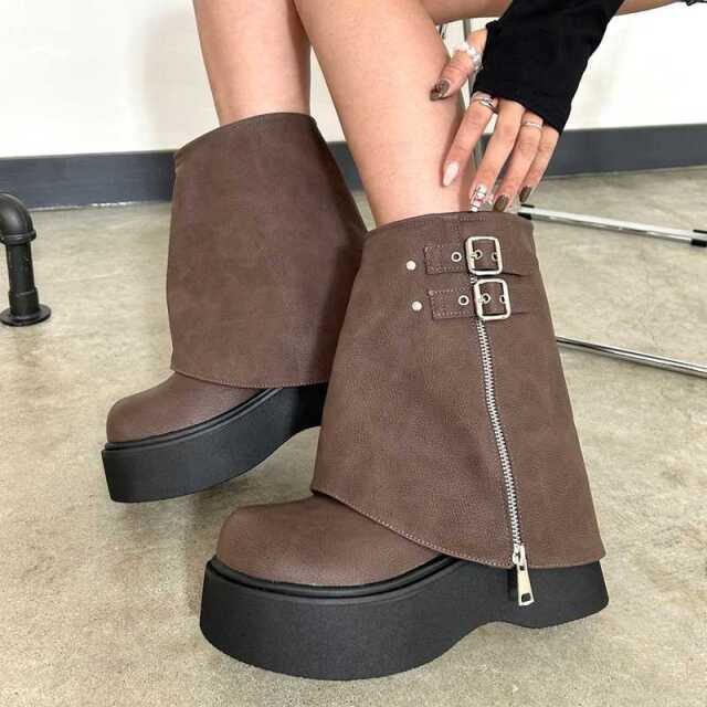 レイヤードブーツ