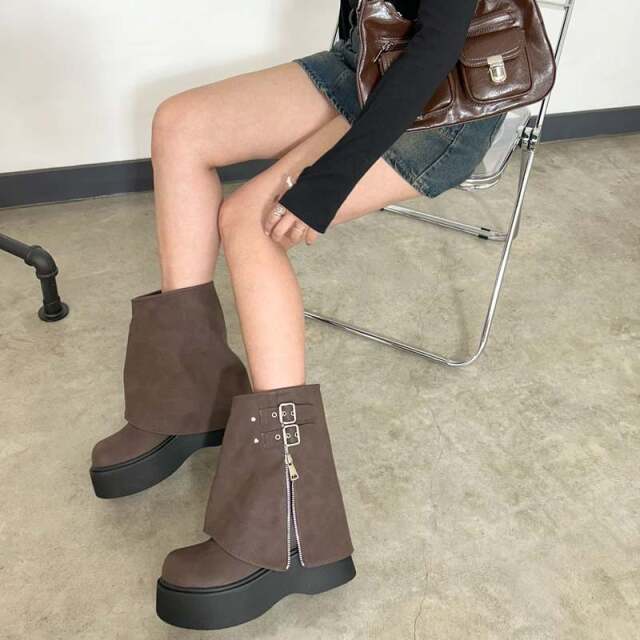 レイヤードブーツ