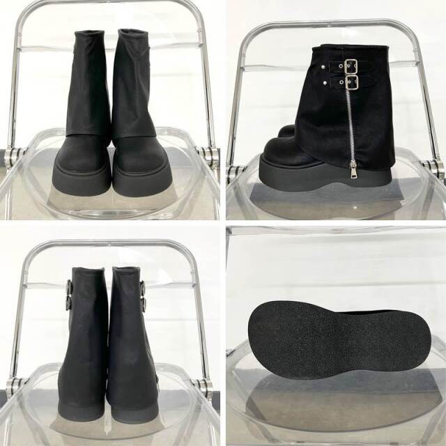 レイヤードブーツ