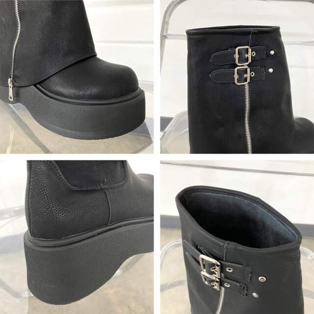 レイヤードブーツ