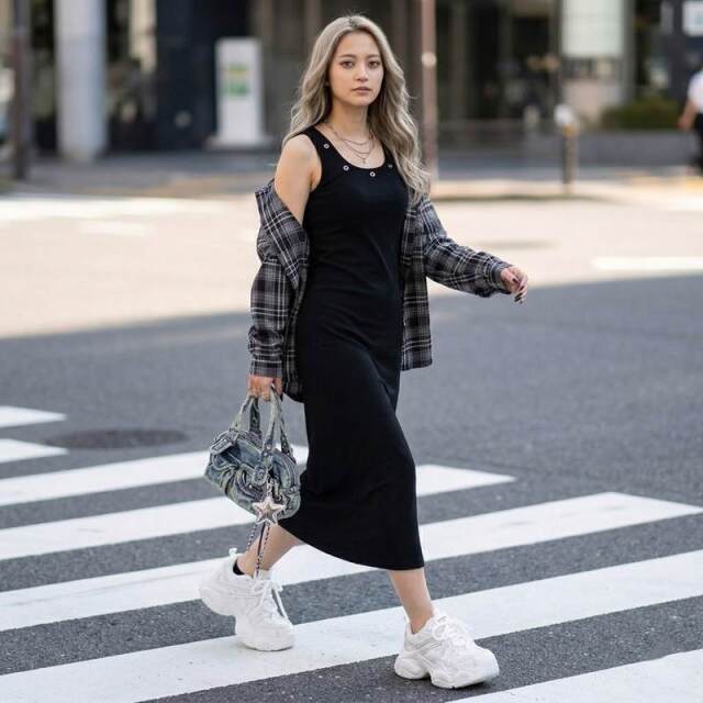 クロスストーン厚底スニーカー