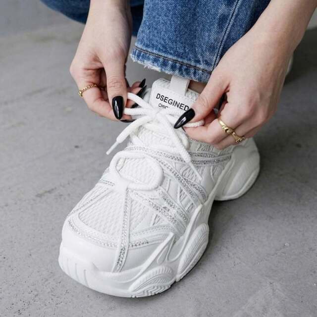 クロスストーン厚底スニーカー