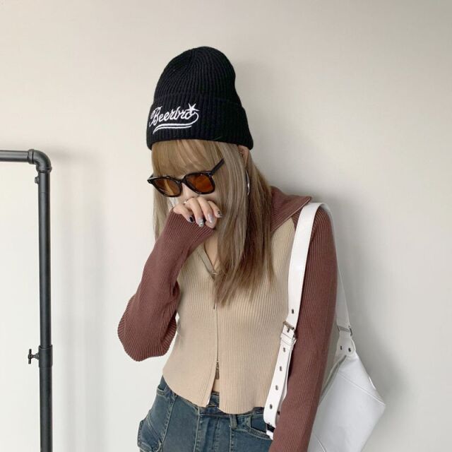 ロゴニット帽