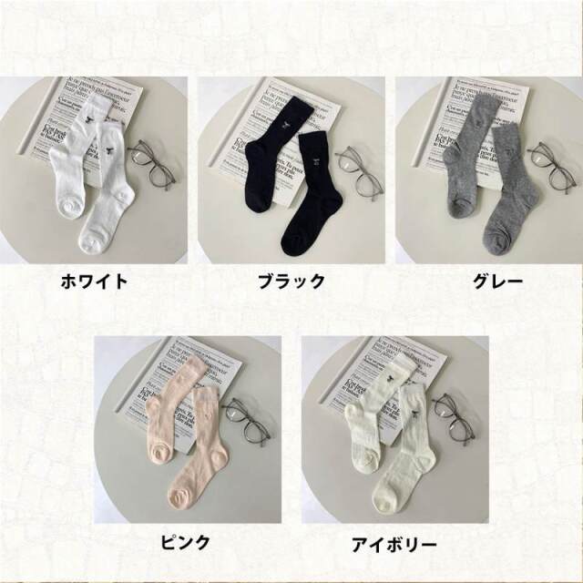 プチリボンソックス