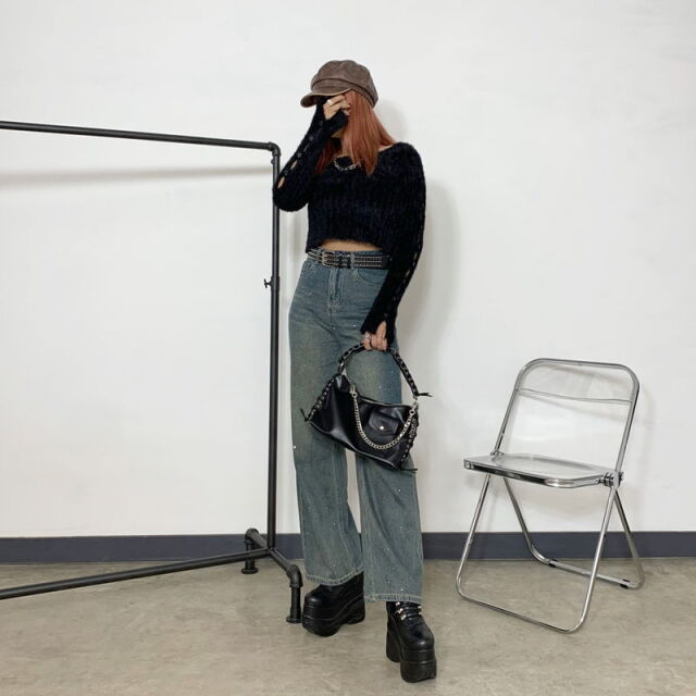 合成皮革キャスケット