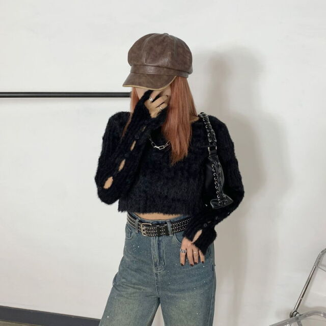 合成皮革キャスケット