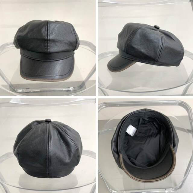 合成皮革キャスケット