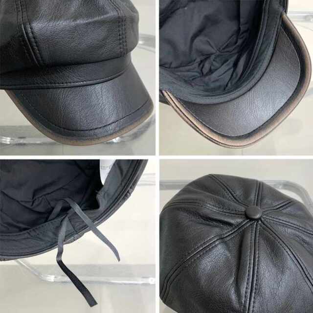 合成皮革キャスケット