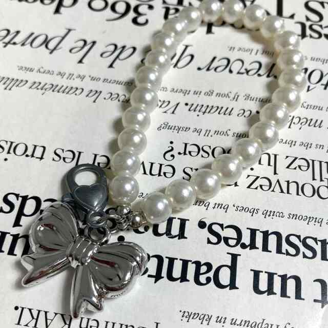 ★WEB限定★パールリボンチャーム