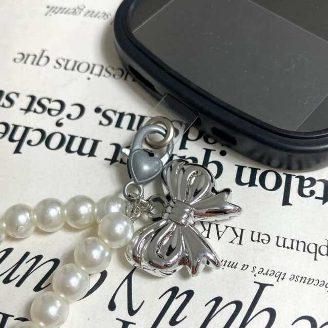 ★WEB限定★パールリボンチャーム