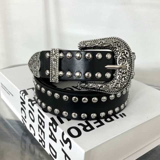 non-hedge デザインバックルモチーフスタッズベルト|TiMTiMオンライン