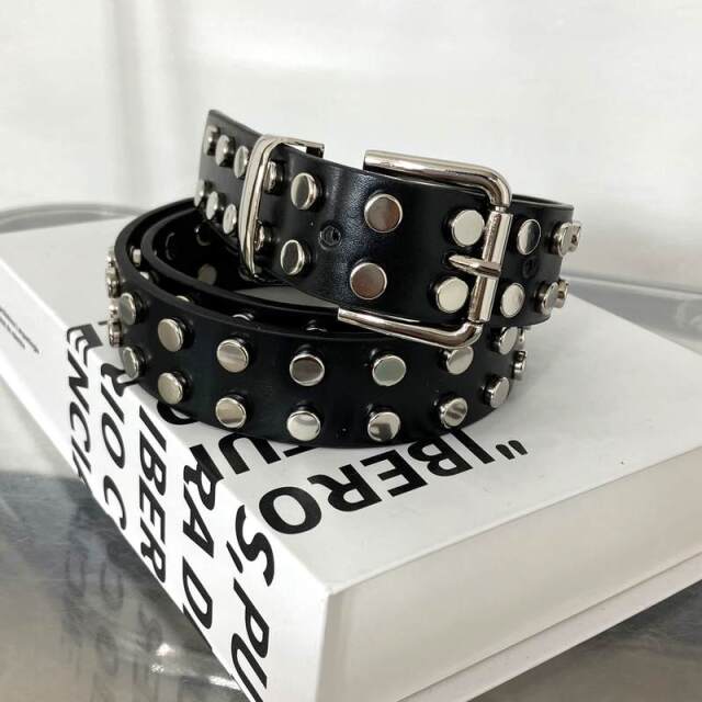 non-hedge Wスタッズベルト|TiMTiMオンラインストア|レディース