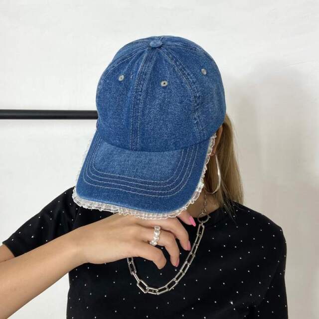 non-hedge レース付きデニムキャップ|TiMTiMオンラインストア