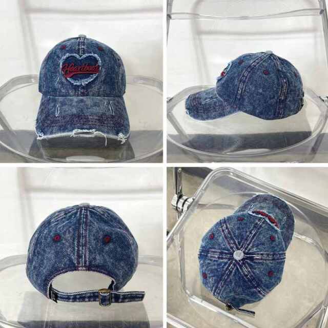 ハートロゴ刺繍キャップ